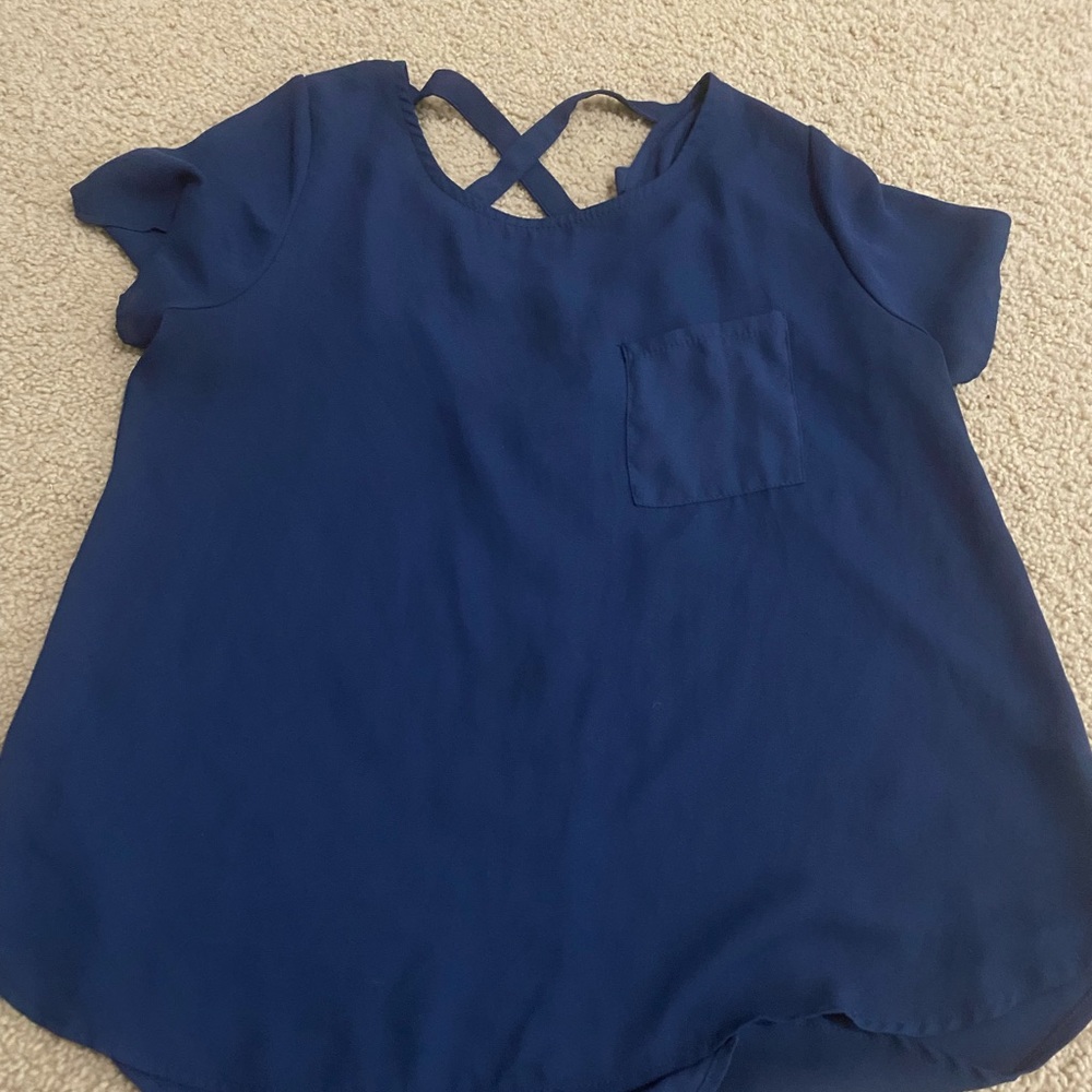 blue blouse